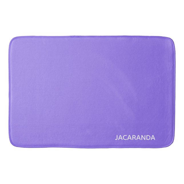 Jacaranda lila Farbname Badematte (Vorderseite)