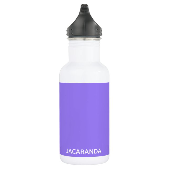 Jacaranda lila Farbname Edelstahlflasche (Rechts)