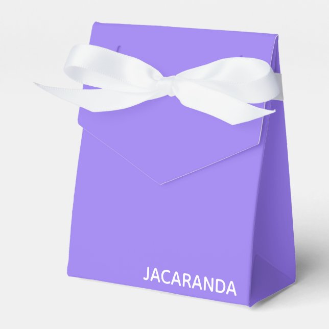 Jacaranda lila Farbname Geschenkschachtel (Vorderseite)