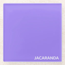 Jacaranda lila Farbname Glasuntersetzer