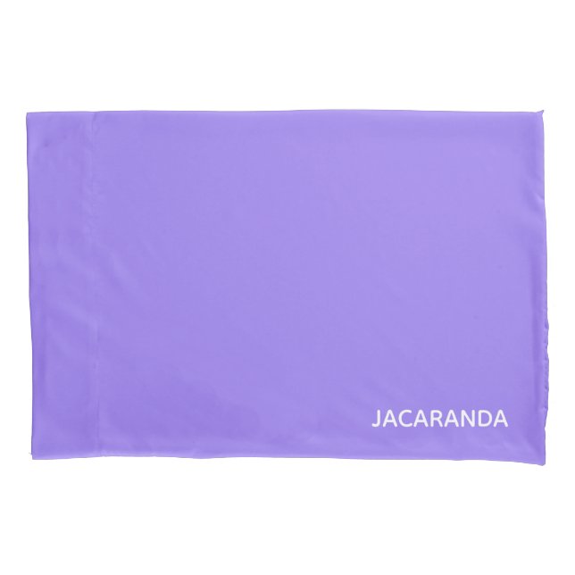 Jacaranda lila Farbname Kissenbezug (Vorderseite)