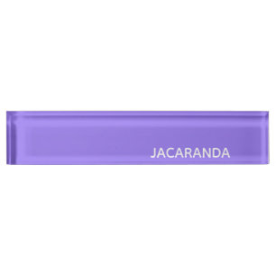 Jacaranda lila Farbname Namensplakette