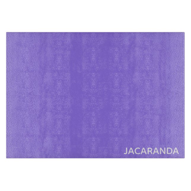 Jacaranda lila Farbname Schneidebrett (Vorderseite)