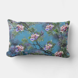 Jacaranda Spring Blooms wiederholen Muster Lendenkissen