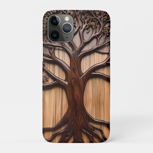 Jacaranda Tree: Naturkunde in Holz, Case-Mate iPhone Hülle (Rückseite)