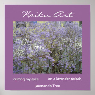 Jacaranda Tree Print Poster