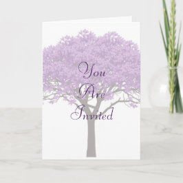 Jacaranda Wedding Invitation | Elegant Purple Karte