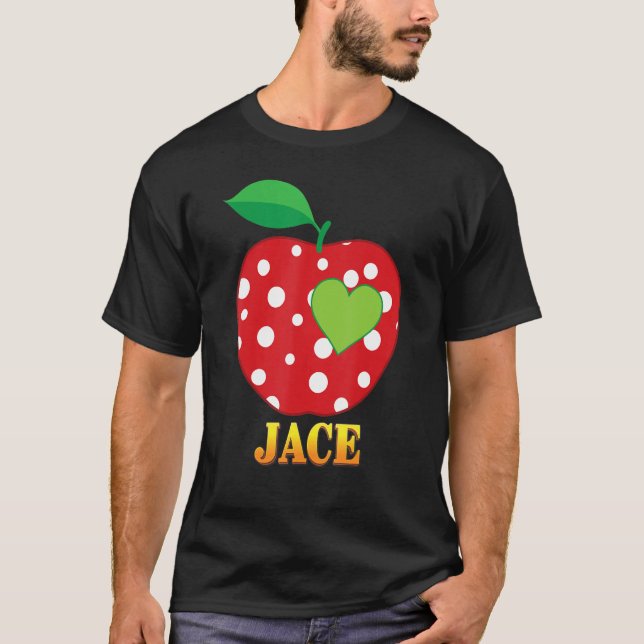 Jace Liebe School Zurück zur Schule Junge Kind Sch T-Shirt (Vorderseite)