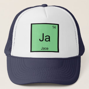 Jace Name Chemistry Element Periodic Table Truckerkappe