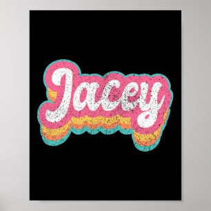 Jacey Vorname Mädchen Vintage 70er 80er Personalis Poster