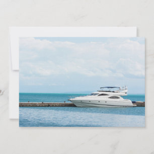 Jacht auf Bootsanlegestelle