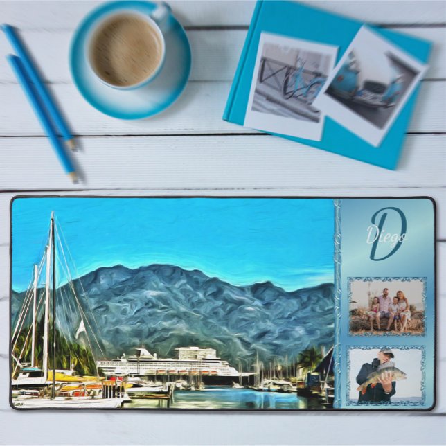 Jacht-Hafen Vallarta 0946 Schreibtischunterlage (Von Creator hochgeladen)