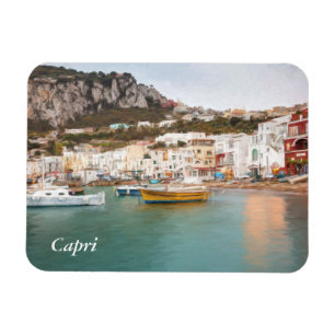 Jachthafen groß, Capri, Kampanien, Italien Magnet