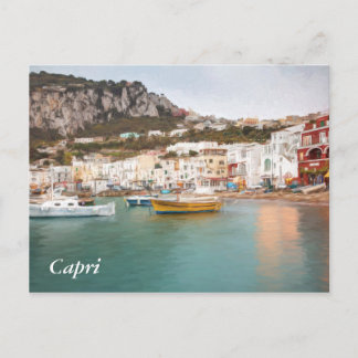 Jachthafen groß, Capri, Kampanien, Italien Postkarte