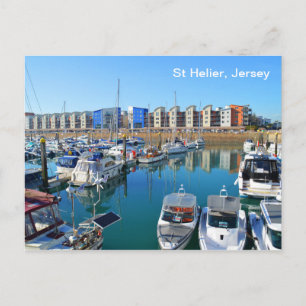 Jachthafen St. Helier, Jersey Postkarte