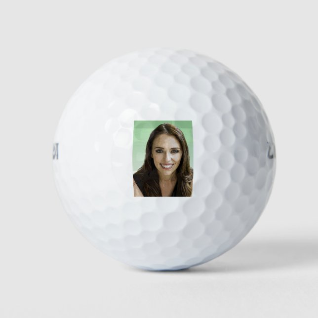 Jacinda Ardern Tri-mix T - Shirt Golfball (Vorderseite)
