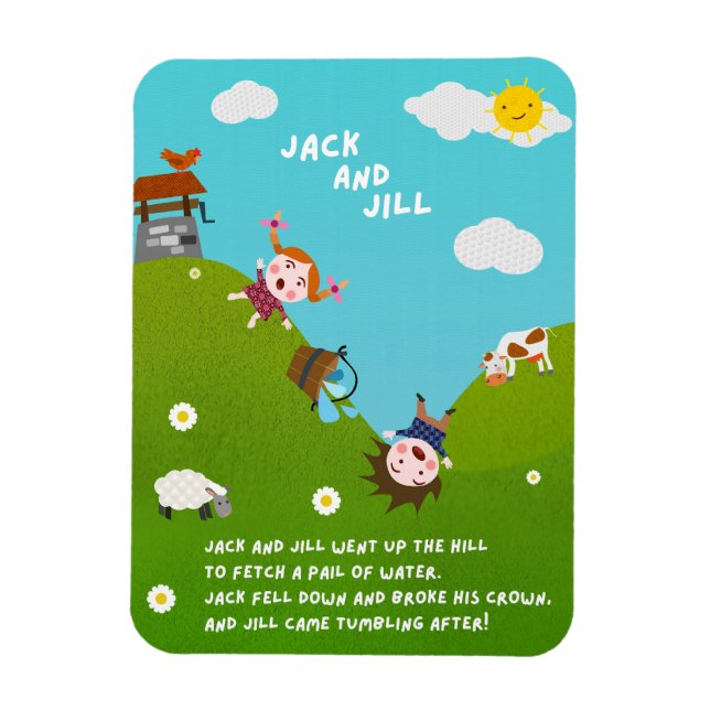 Jack and Jill Kinderreim-Magnet Magnet (Vertikal)