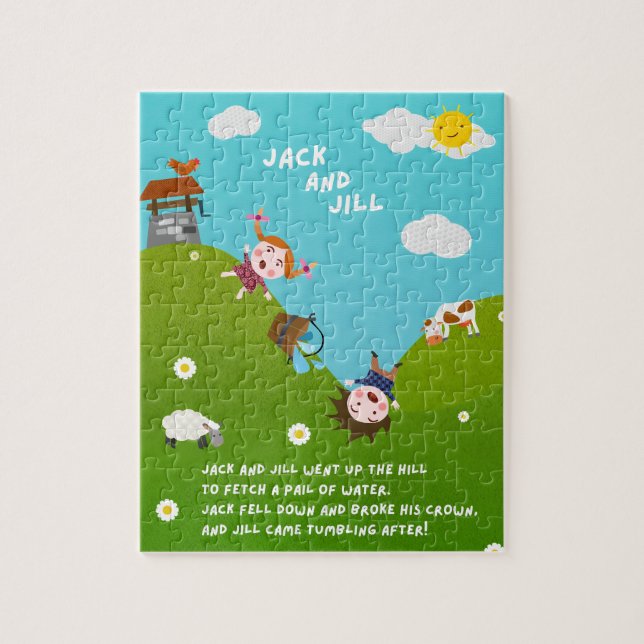 Jack and Jill Nursery Rhyme Puzzle (Vertikal)