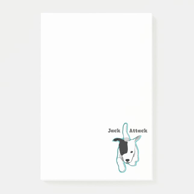 "Jack-Angriffs-" Post-it Klebezettel (Vorderseite)