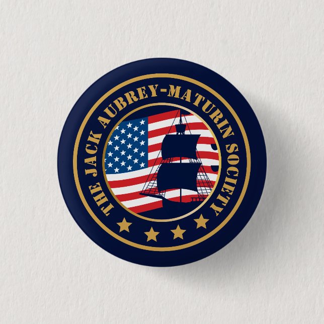 Jack Aubrey-Maturin Marineschichte Button (Vorderseite)