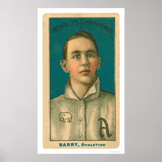 Jack Barry Baseball 1910 Poster (Vorne)