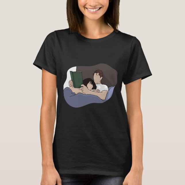 Jack beim Lesen im Bett T-Shirt (Vorderseite)