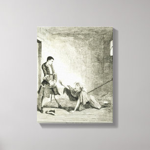 Jack besucht seine Mutter im Bethlehem Hospital, L Leinwanddruck