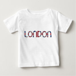 Jack British Flag Typografie Elegant Baby T-shirt