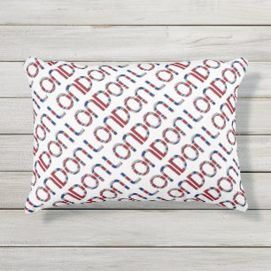 Jack British Flag Typografie Elegant Kissen Für Draußen