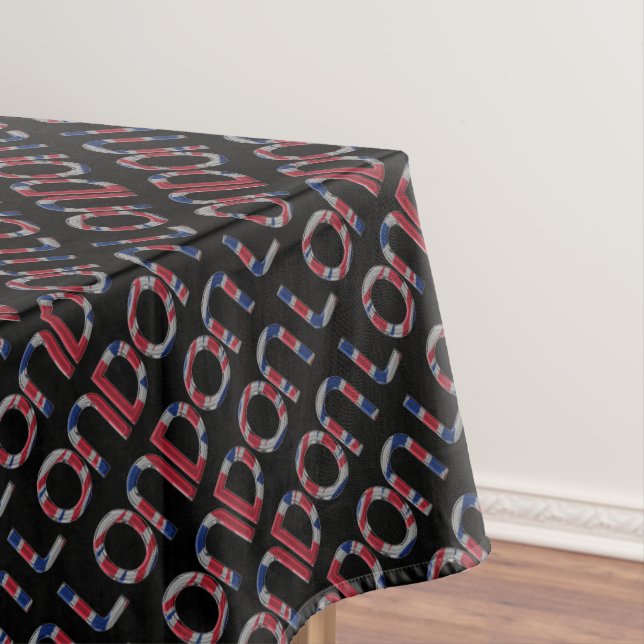 Jack British Flag Typografie Elegant Tischdecke (Beispiel)