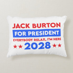 Jack Burton für Präsident 2028 Dekokissen
