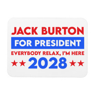 Jack Burton für Präsident 2028 Magnet
