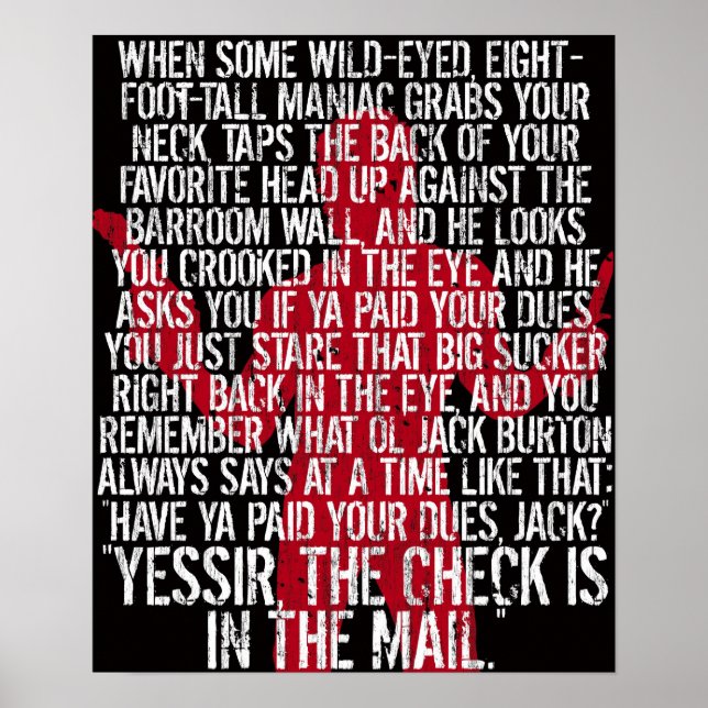 Jack Burton Poster (Vorne)