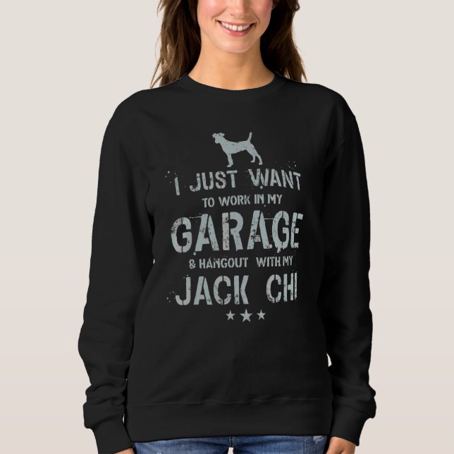 Jack Chi Papa Garage Männer hängen Sweatshirt (Vorderseite)