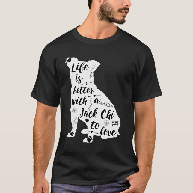 Jack Chi Shirt Design für Jack Chi Hunde Liebhaber (Vorderseite)