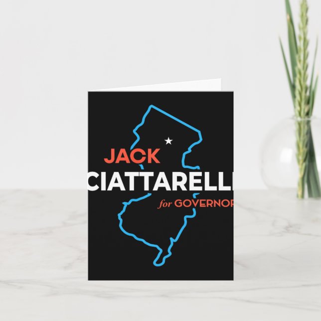 Jack Ciattarelli New Jersey Gouverneurswahl 2025 Karte (Vorderseite)