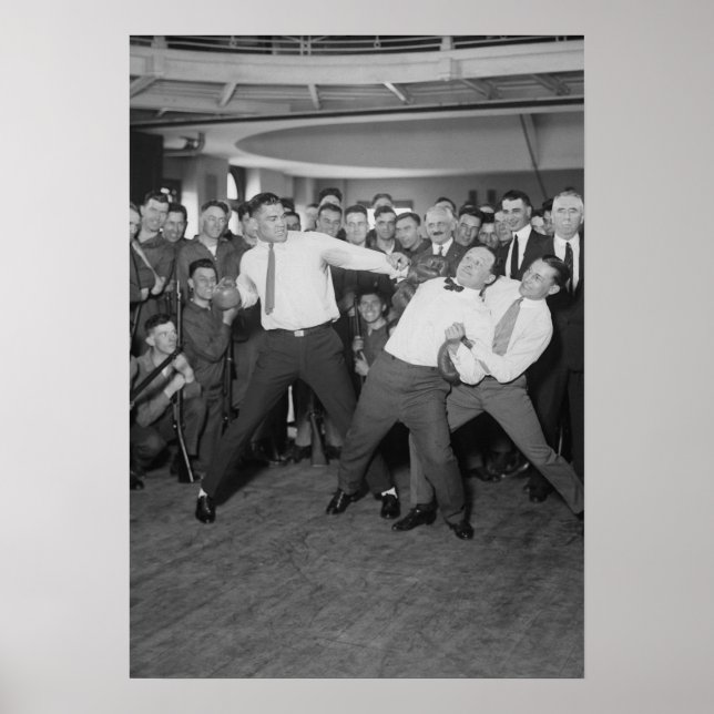 Jack Dempsey, Houdini & Benny Leonard Poster (Vorne)