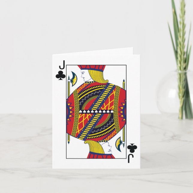 Jack der Clubs Poker Card Spielkarte Blackjack Ca Karte (Vorderseite)