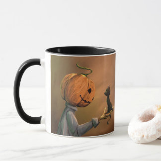 Jack der Kürbiskatzen-Mug Tasse