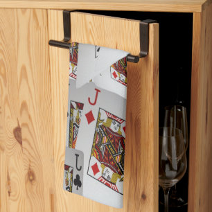 Jack der Pokerkarten, Geschirrtuch