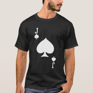 Jack der Spades Kartenspielkarten Halloween-Kostüm T-Shirt