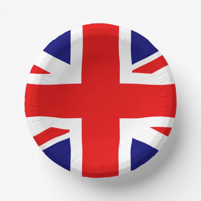 JACK DER UNION - DIE BRITISCHE FLAG PAPPTELLER (Vorderseite)