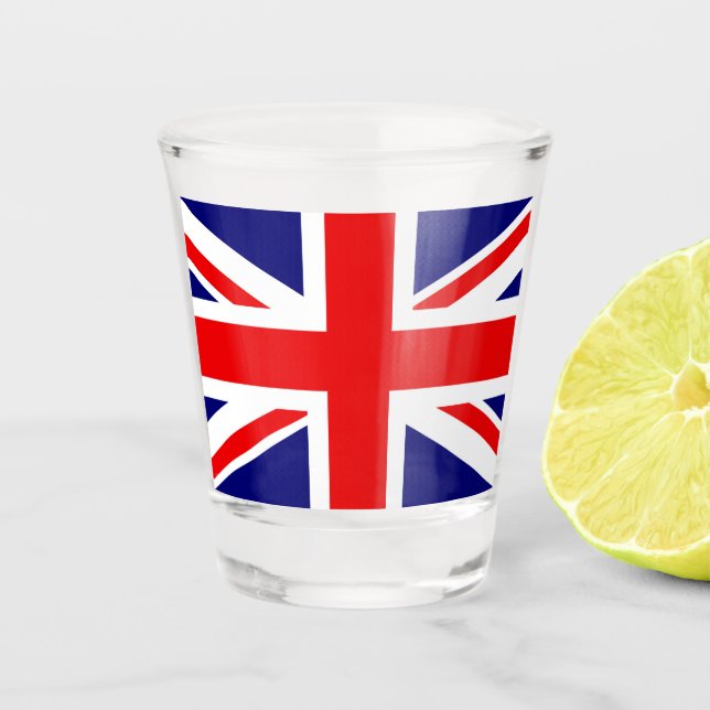 JACK DER UNION - DIE BRITISCHE FLAG SCHNAPSGLAS (Vorderseite)