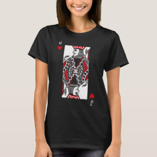 Jack des Herzens Valentinstag Coole Spielkarte T-Shirt