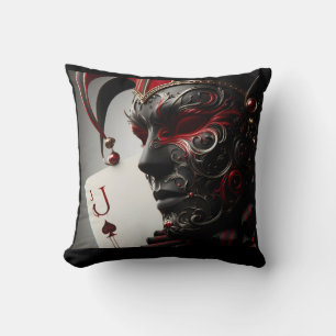 Jack des Maskenwirbelkissens Harlequin Art Kissen