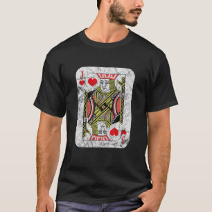 Jack des Pokers Kartenhalterung im Herzen T-Shirt