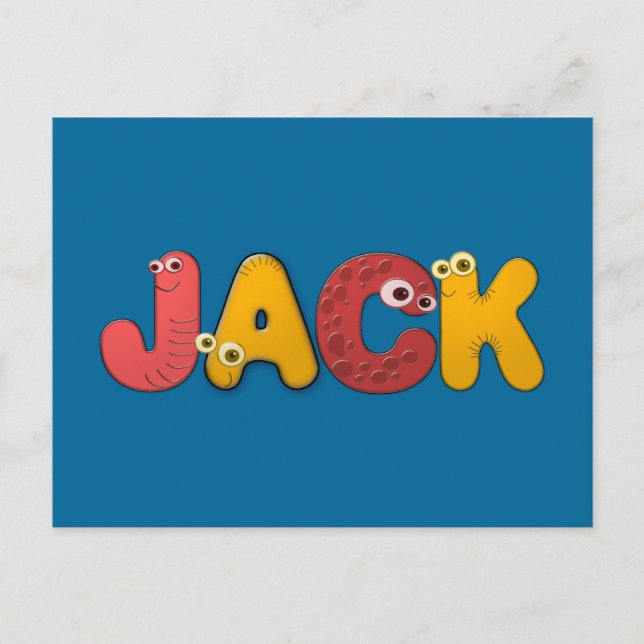 Jack des Tieralphabets Postkarte (Vorderseite)