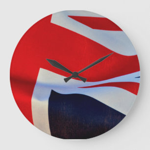 Jack Flag Clock Große Wanduhr