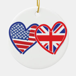 Jack-Flag-Hörer der American Flag Union Keramik Ornament