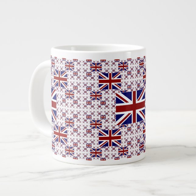 Jack Flag in Layers Jumbo-Tasse (Vorderseite Links)